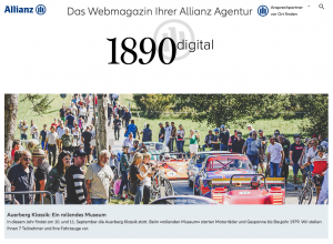 Schöner Vorbericht im Online-Kundenmagazin der Allianz Deutschland